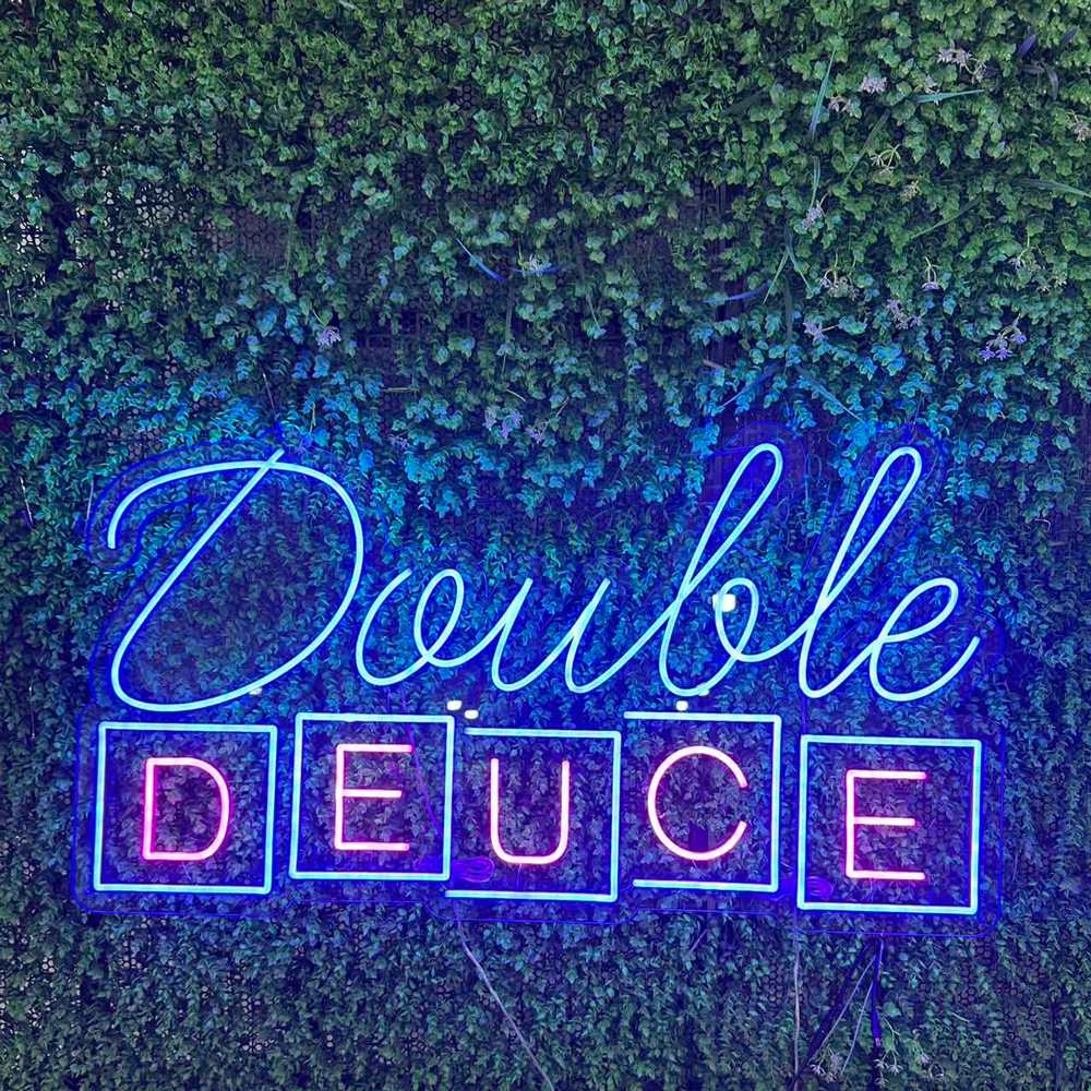 Custom Double Deuce Neon Sign 2