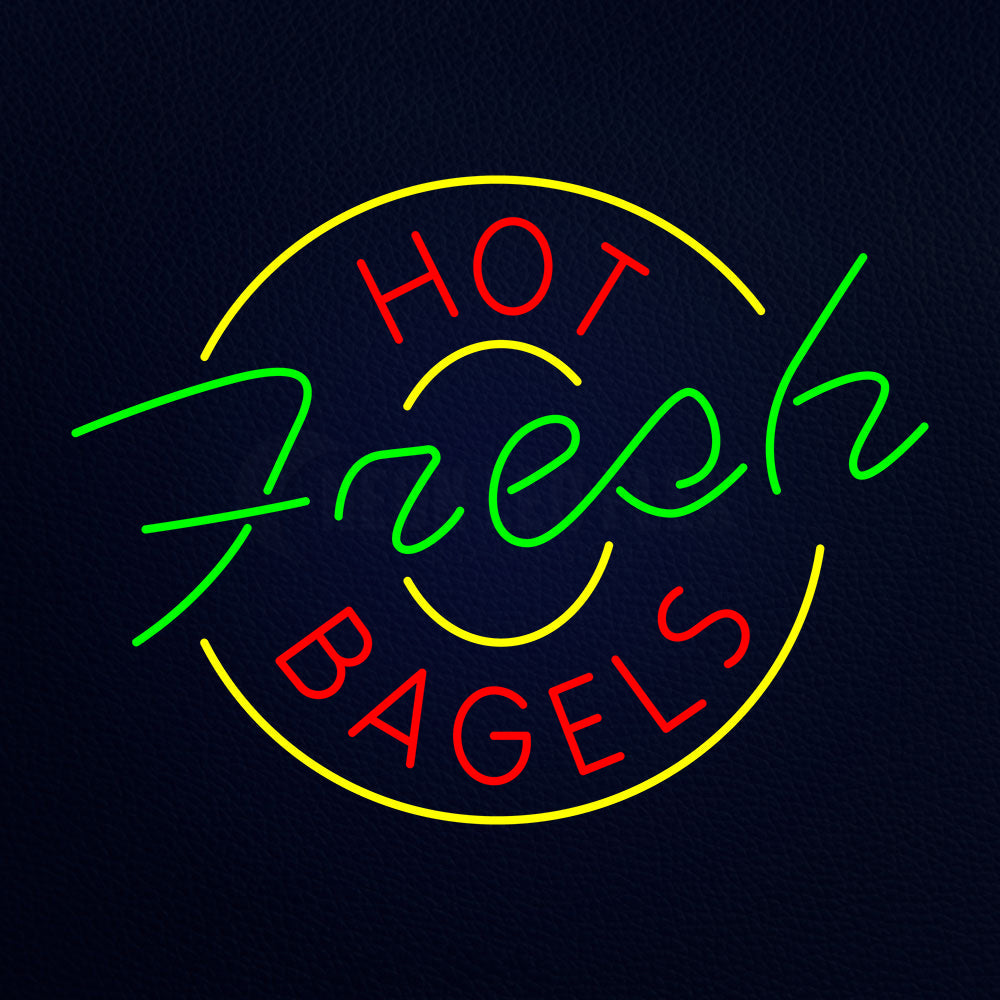 Hot Fresh Bagels LED Neon Sign