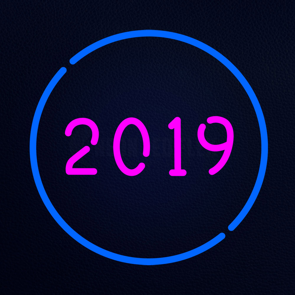 2019 Emoji Neon Flex Sign