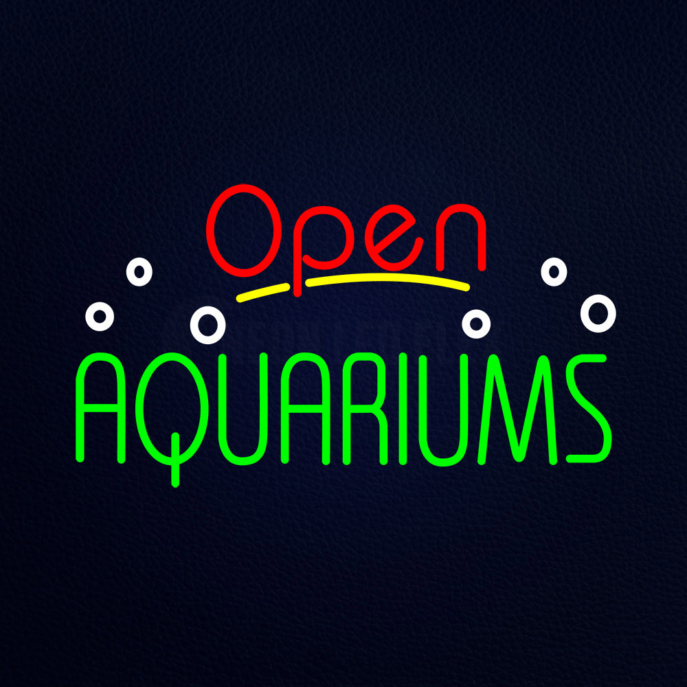 Aquariums Open Neon Flex Sign