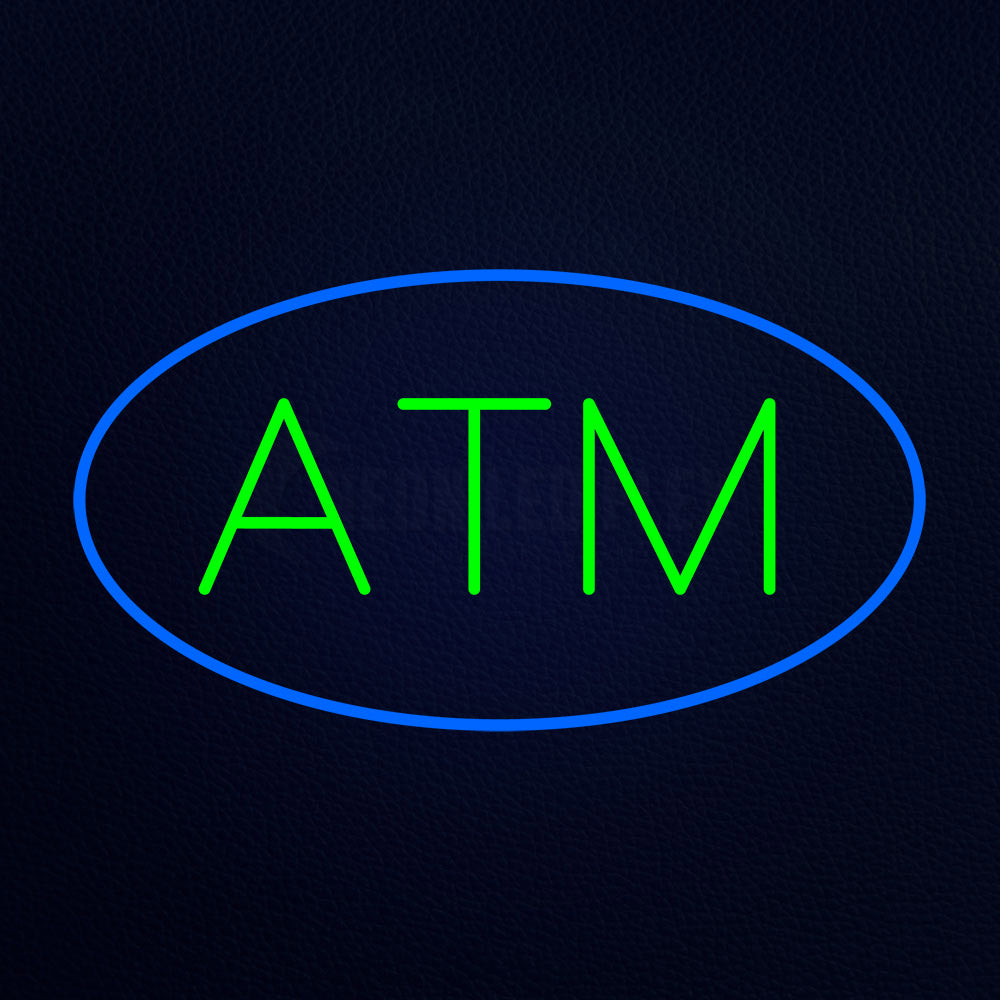 Atm Blue Border Neon Flex Sign