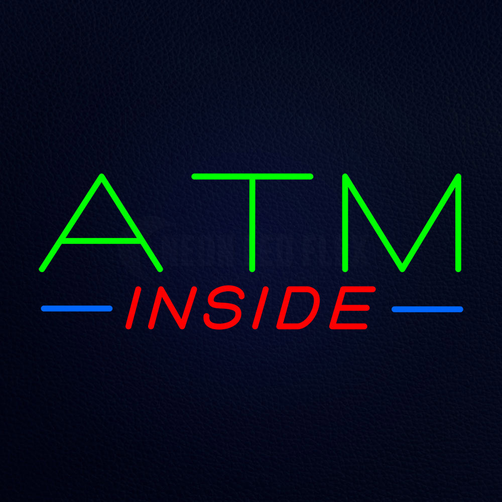 Atm Inside Neon Flex Sign