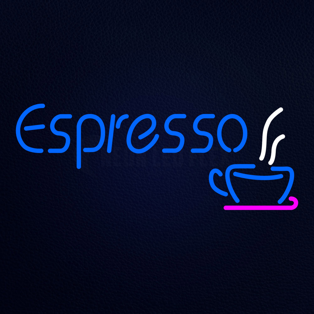 Blue Espresso Logo Neon Flex Sign