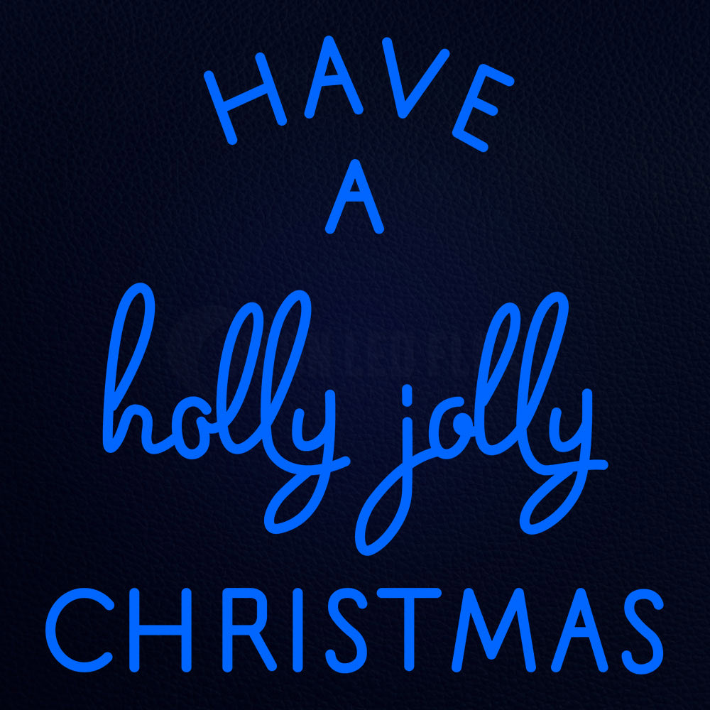 Blue Merry Christmas Neon Flex Sign