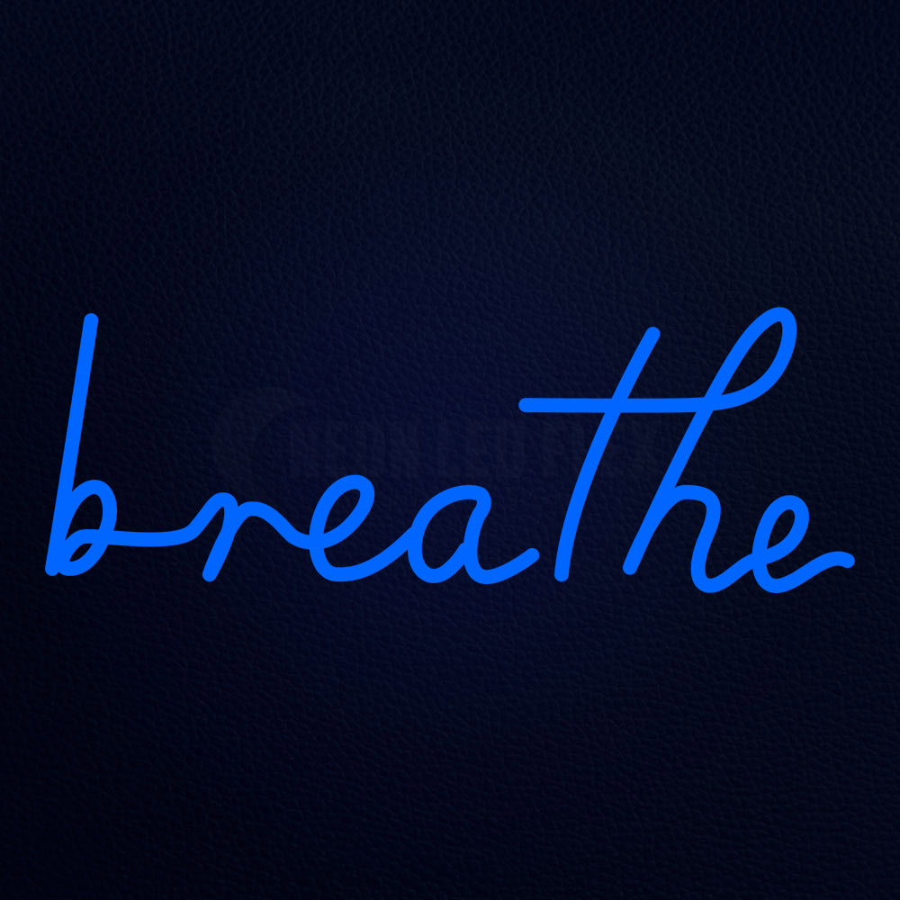 Breathe Neon Flex Sign