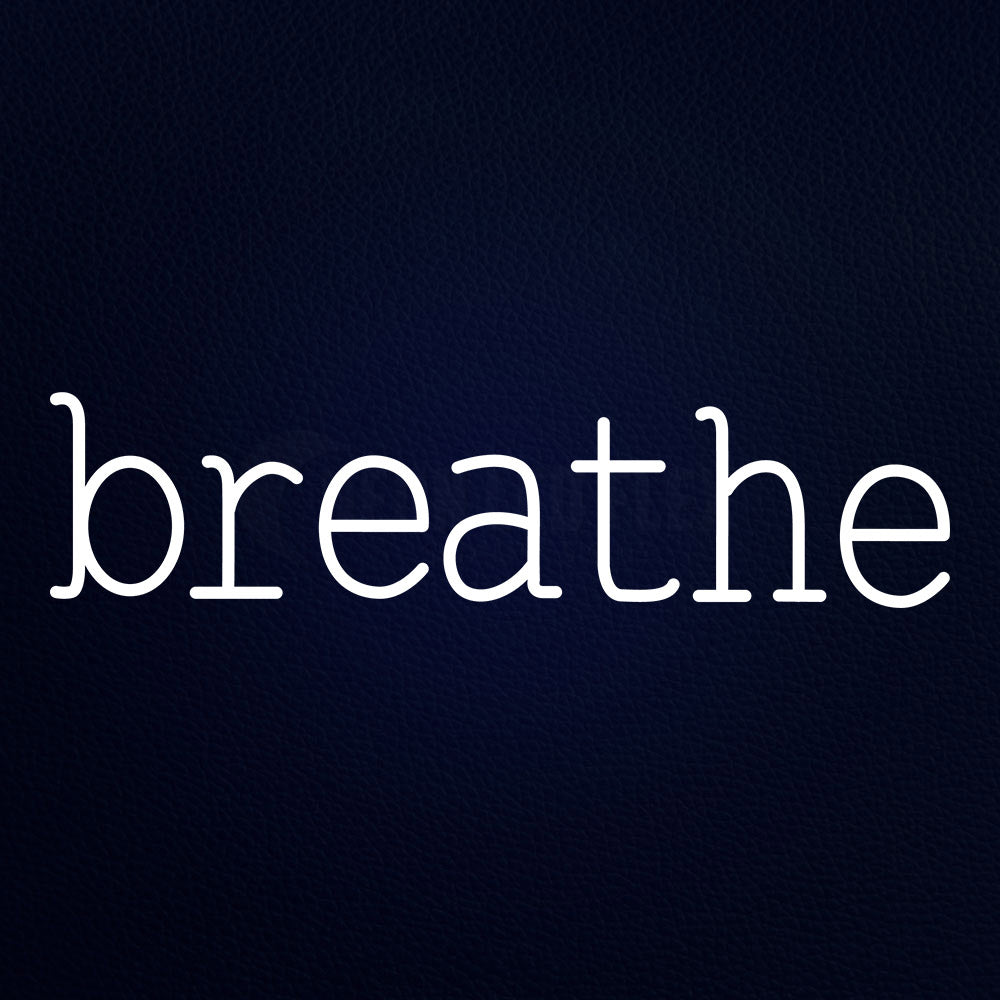 Breathe Neon Flex Sign