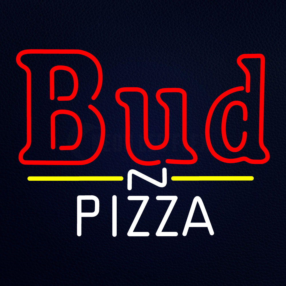 Bud And Pizza Small Neon Sign