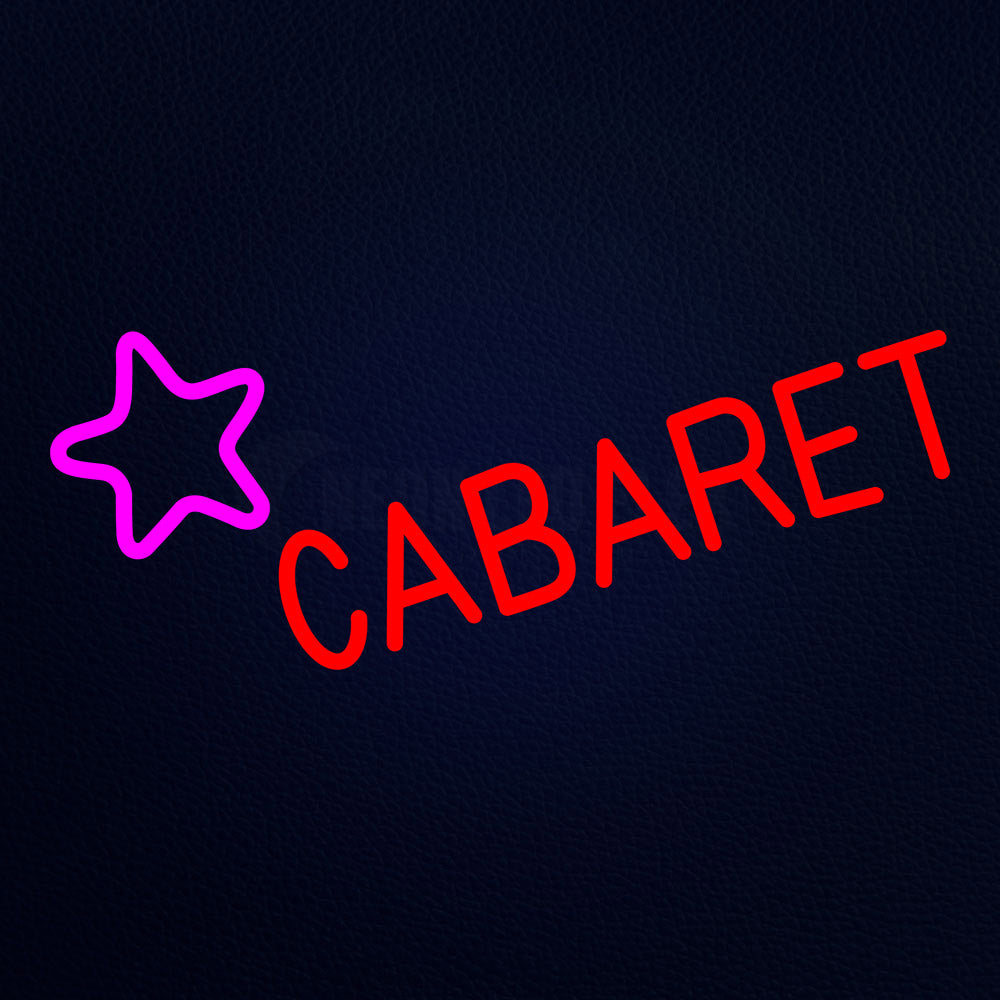 Cabaret Star Logo Neon Flex Sign