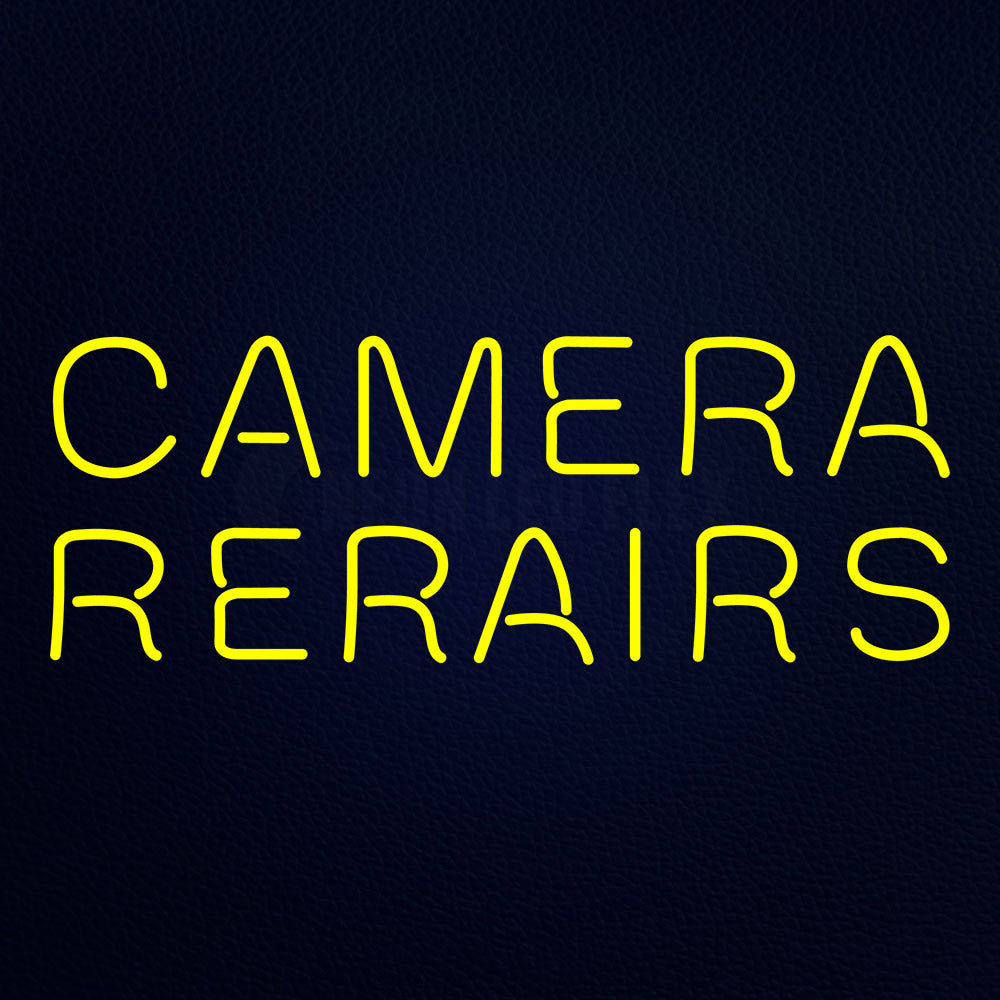 Camera Rearairs Neon Flex Sign