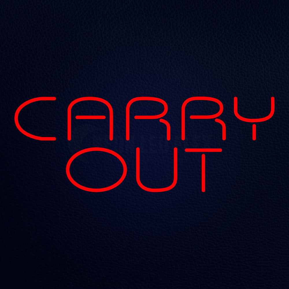 Carry Out Barbeque Neon Flex Sign