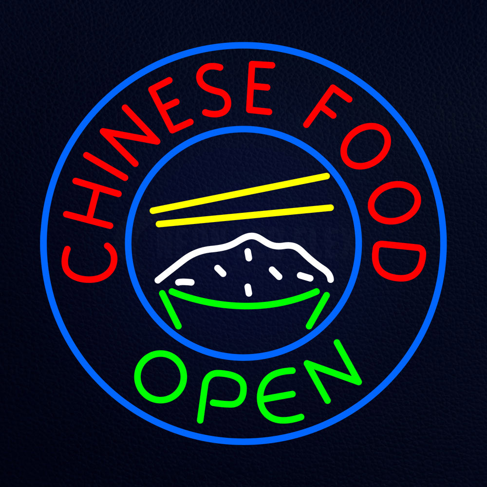 Chinese Food Open Neon Flex Sign