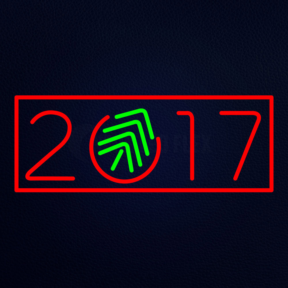 Christmas Tree With Border Neon Flex Sign