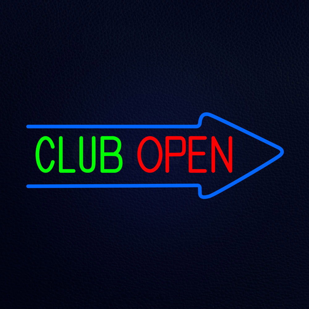 Club Open Neon Flex Sign