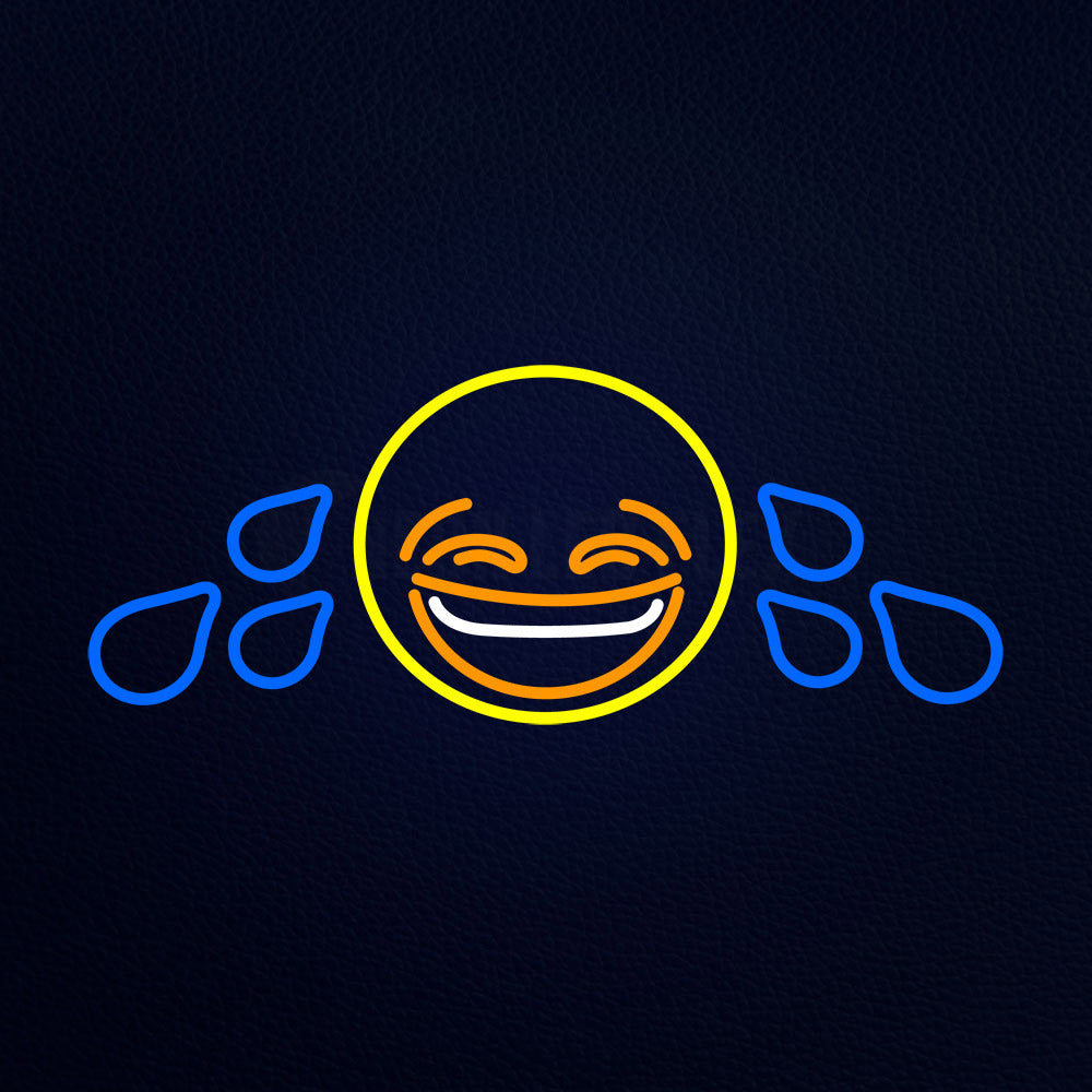 Crying Emoji Neon Flex Sign
