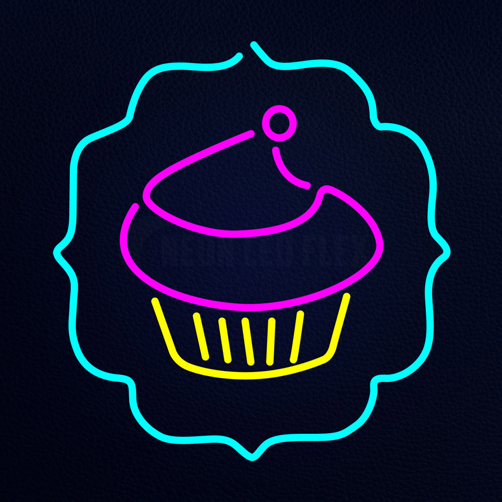 Cupcake Logo Neon Flex Sign