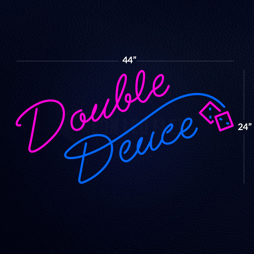 Custom Double Deuce Neon Sign