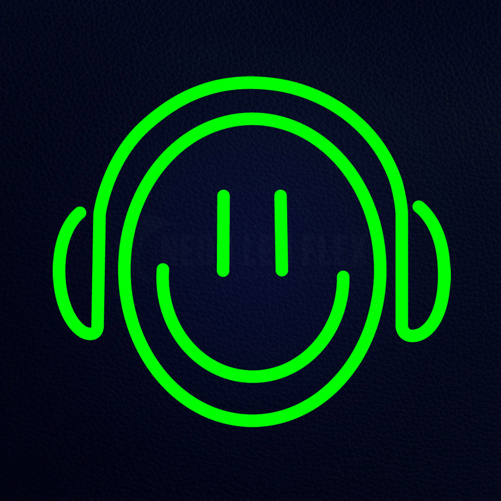 Gamer With Smile Emoji Neon Flex Sign
