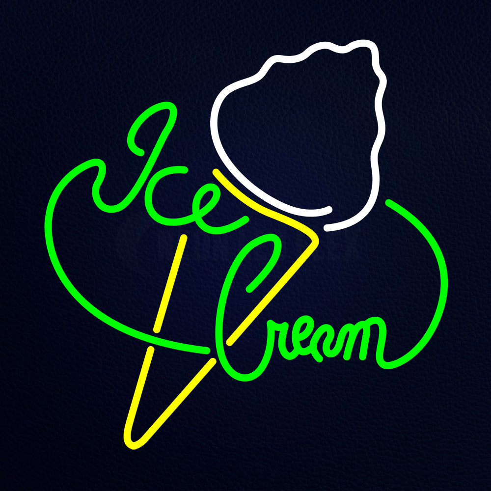 Green Ice Cream Neon Flex Sign