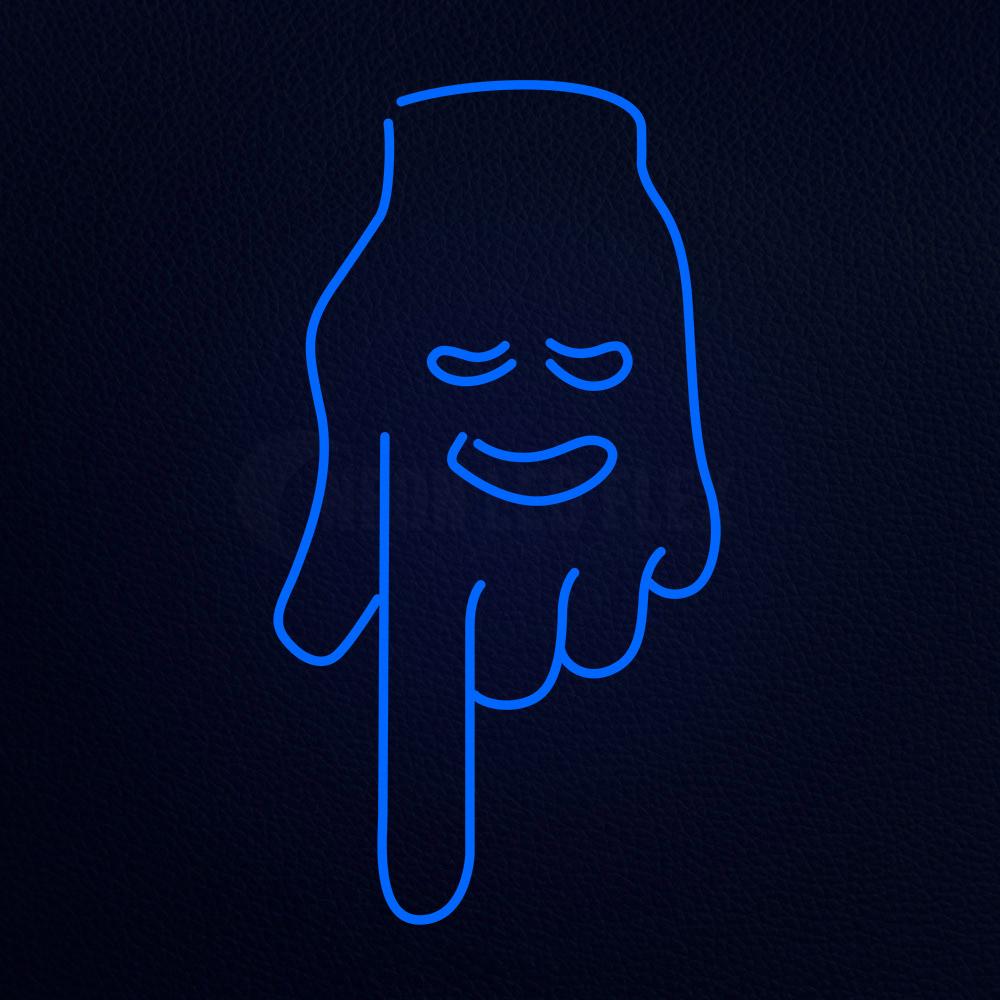 Hand With Smile Neon Flex Sign