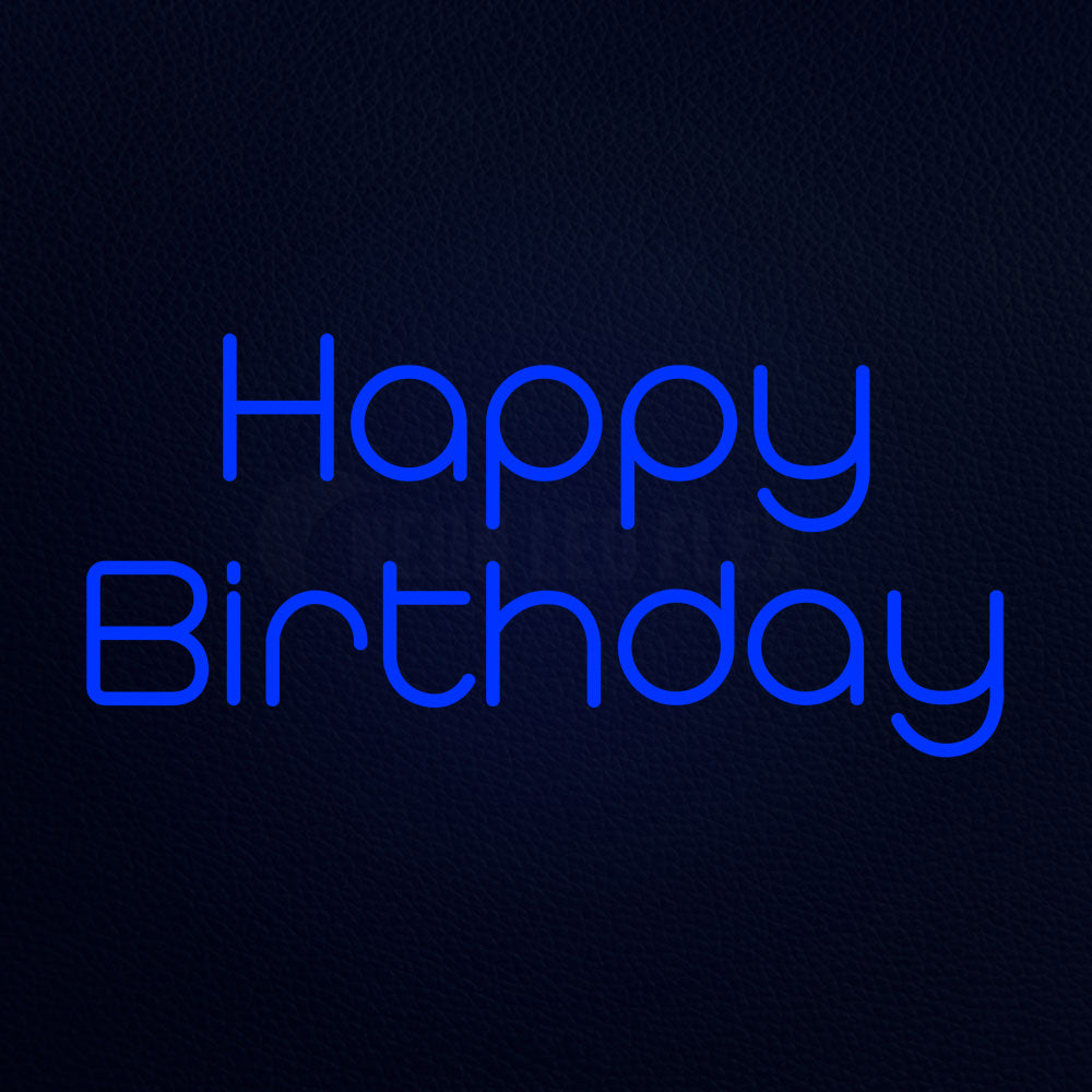 Happy Birthday Neon Sign
