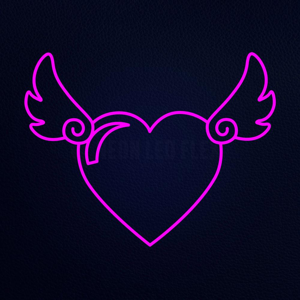 Heart Brand Icon Neon Flex Sign
