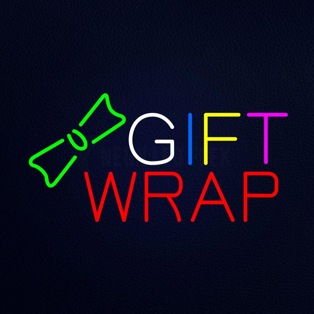 Multi Colored Gift Wrap Animated Neon Flex Sign