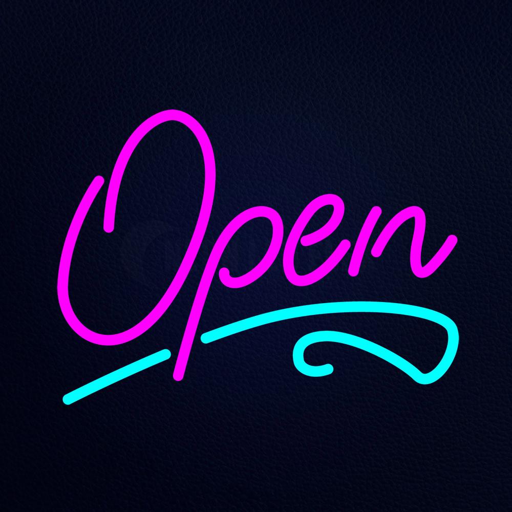 Open Neon Flex Sign