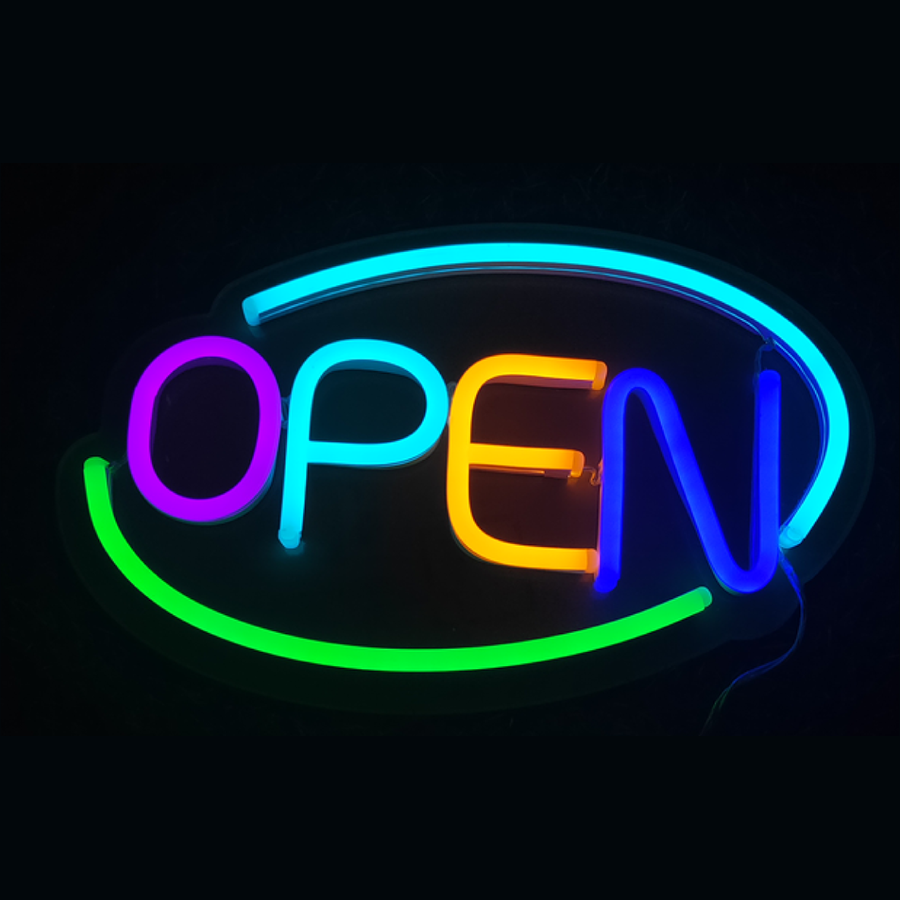 Open Neon Sign