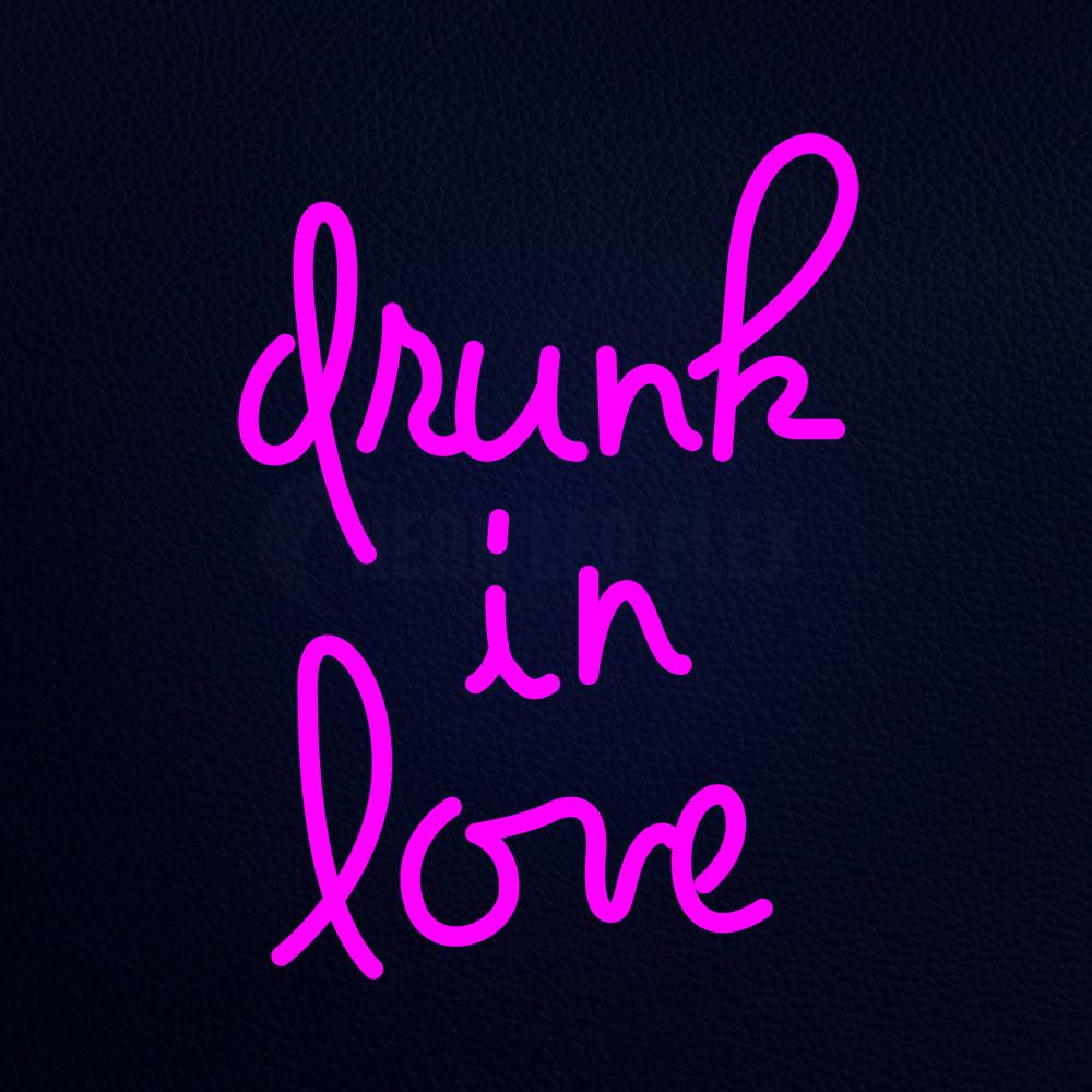 Pink Drunk In Love Neon Sign Neon Ledflex