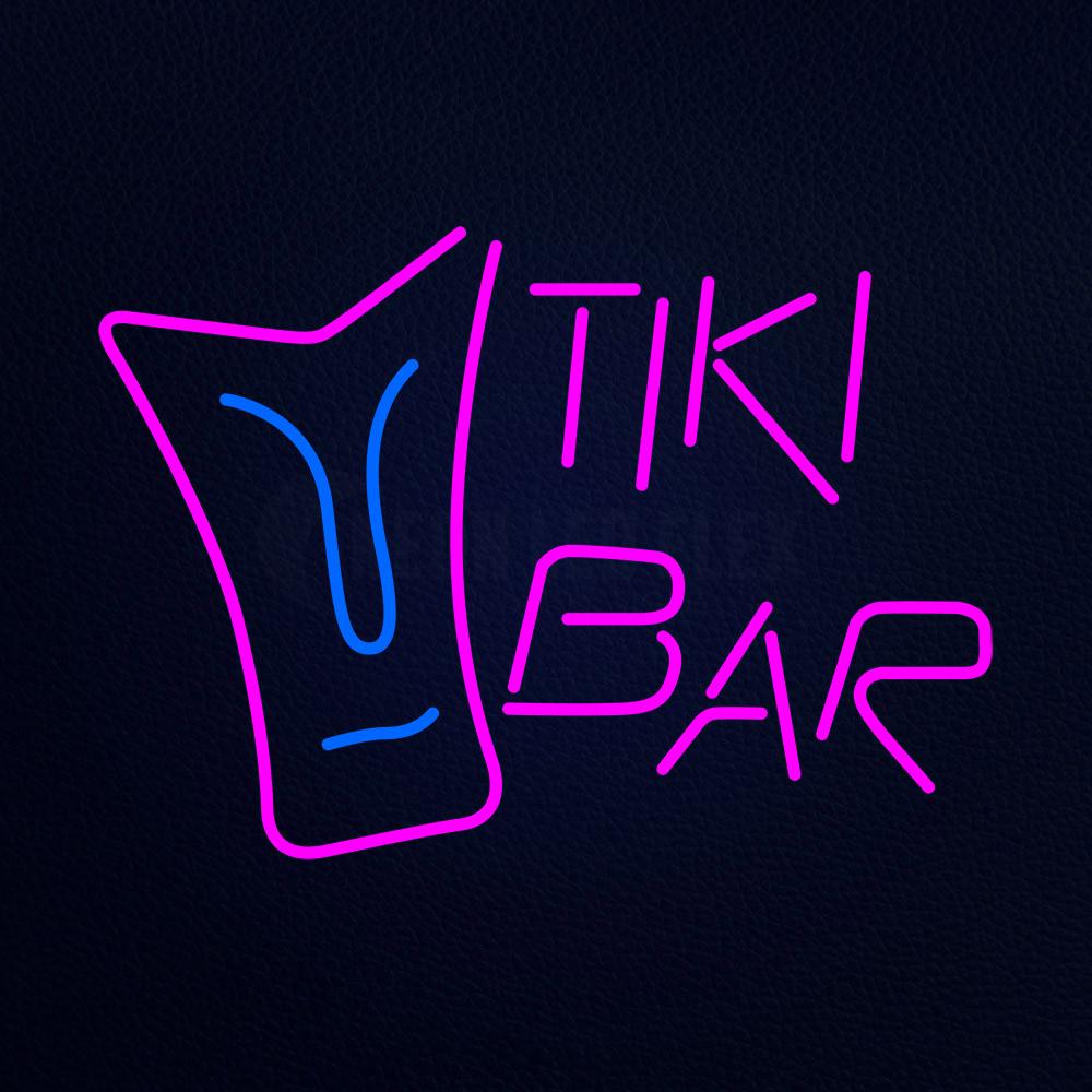 Pink Tiki Bar Neon Flex Sign