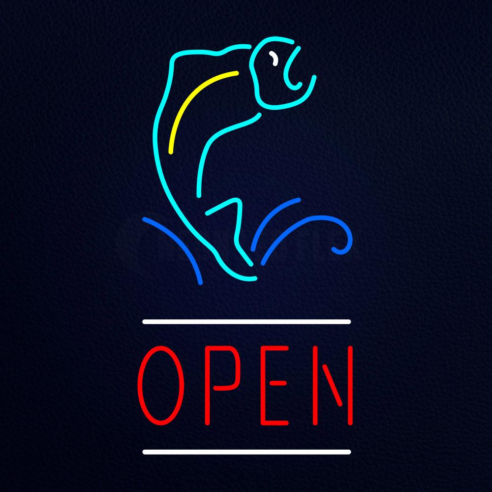 Red Open Neon Flex Sign