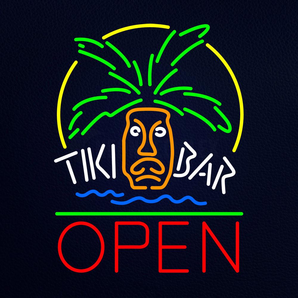 Tiki Bar Open Neon Flex Sign
