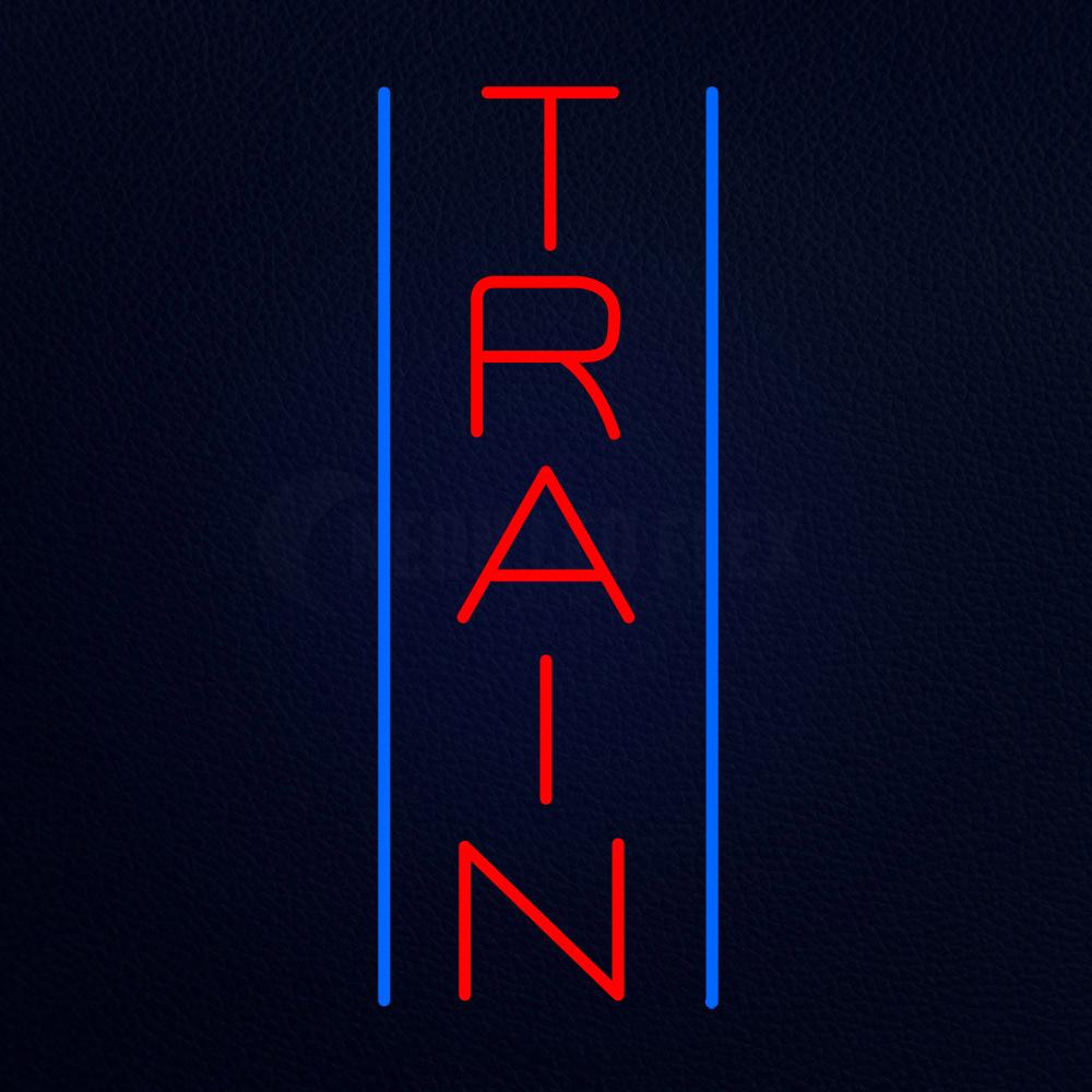 Vertical Train Neon Flex Sign
