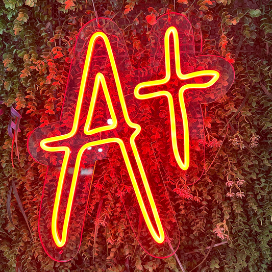 A Plus Mathnasium Neon Sign