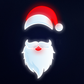 Christmas Santa Claus Face UV Print Neon Sign