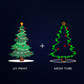 Christmas Tree With UV Print Neon Sign