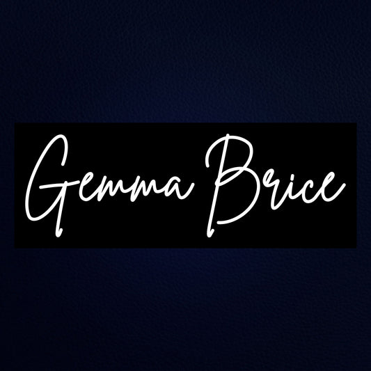 Gemma Brice White Neon Sign