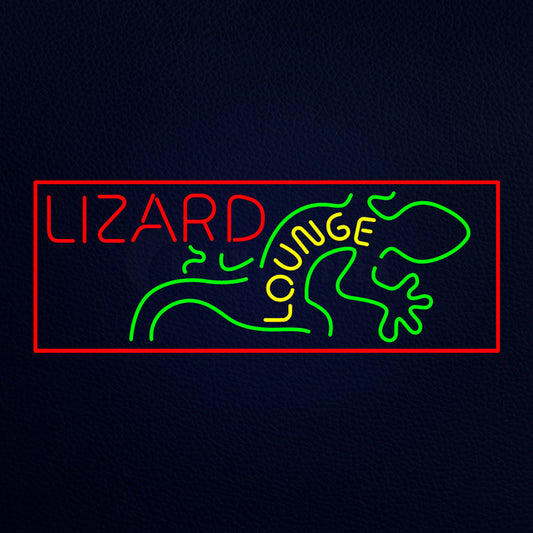 Lizard Lounge LED Neon Sign