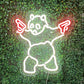 Panda Gun Neon Sign