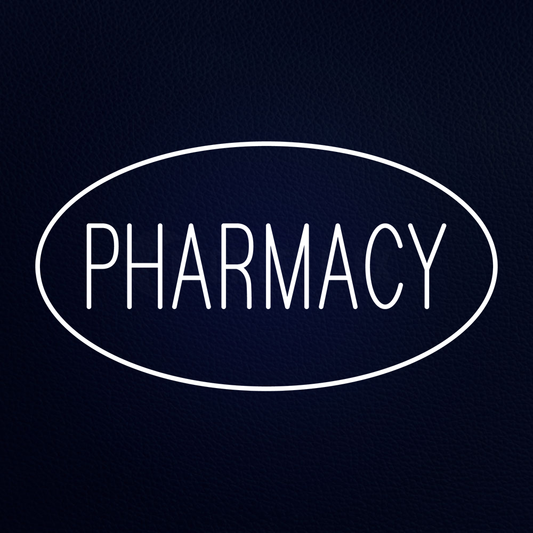 Pharmacy Oval Border Neon Sign