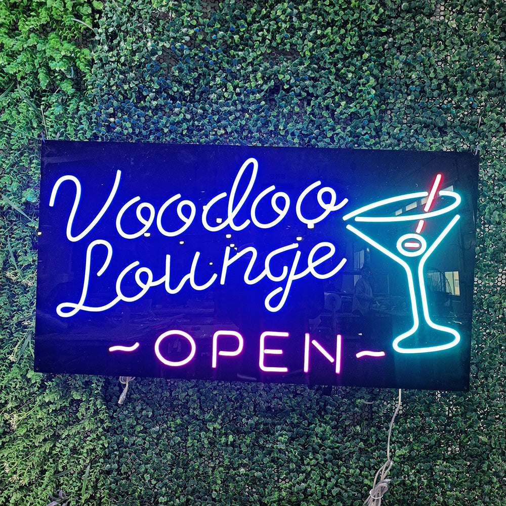 Voodoo Lounge Open Neon Sign