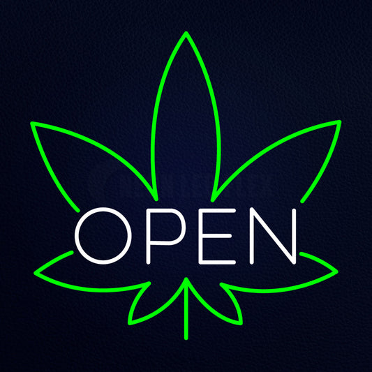 Weed Open LED Neon Sign