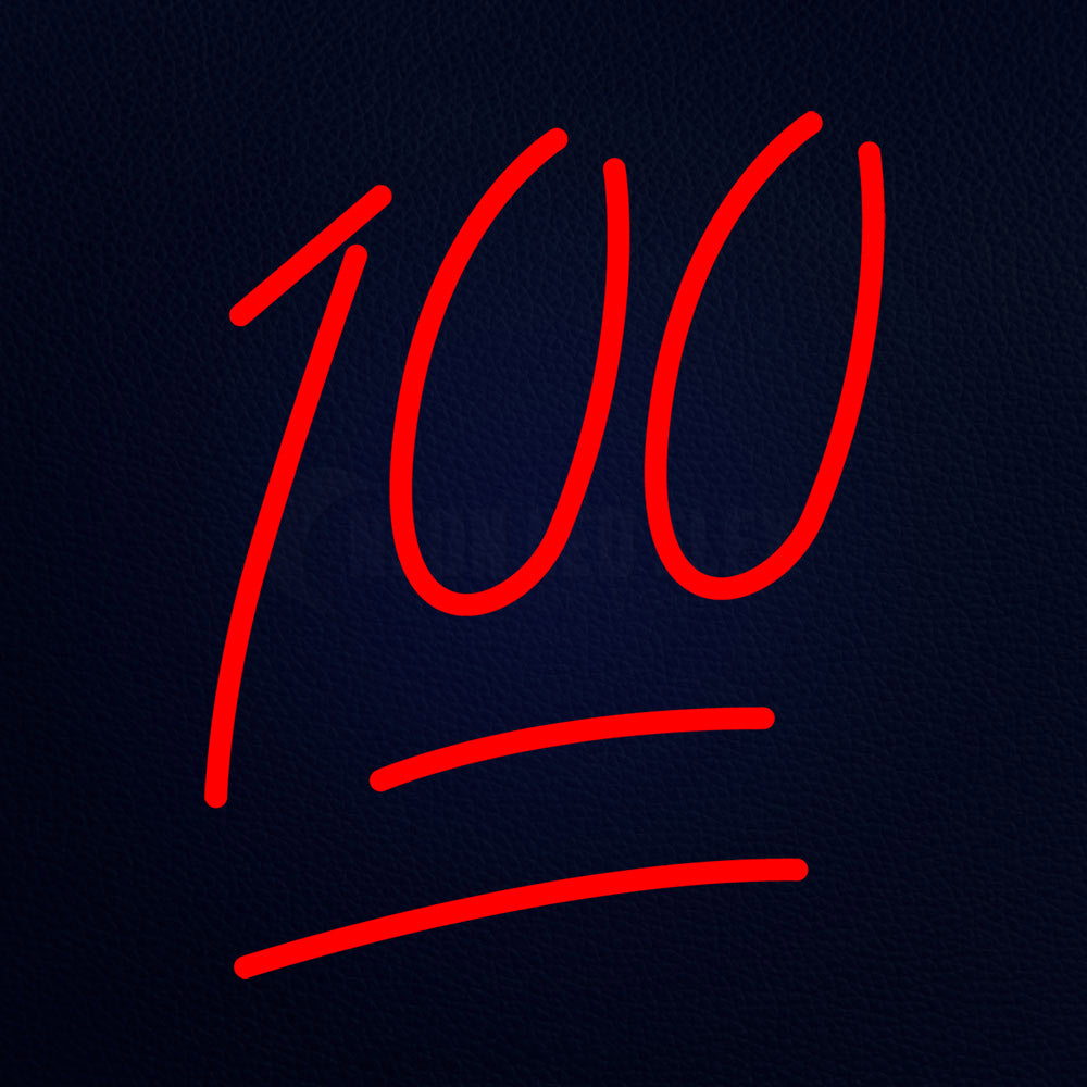 100 Emoji Sign