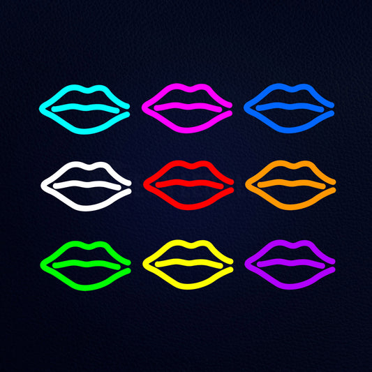 9 Lips Neon Flex Sign