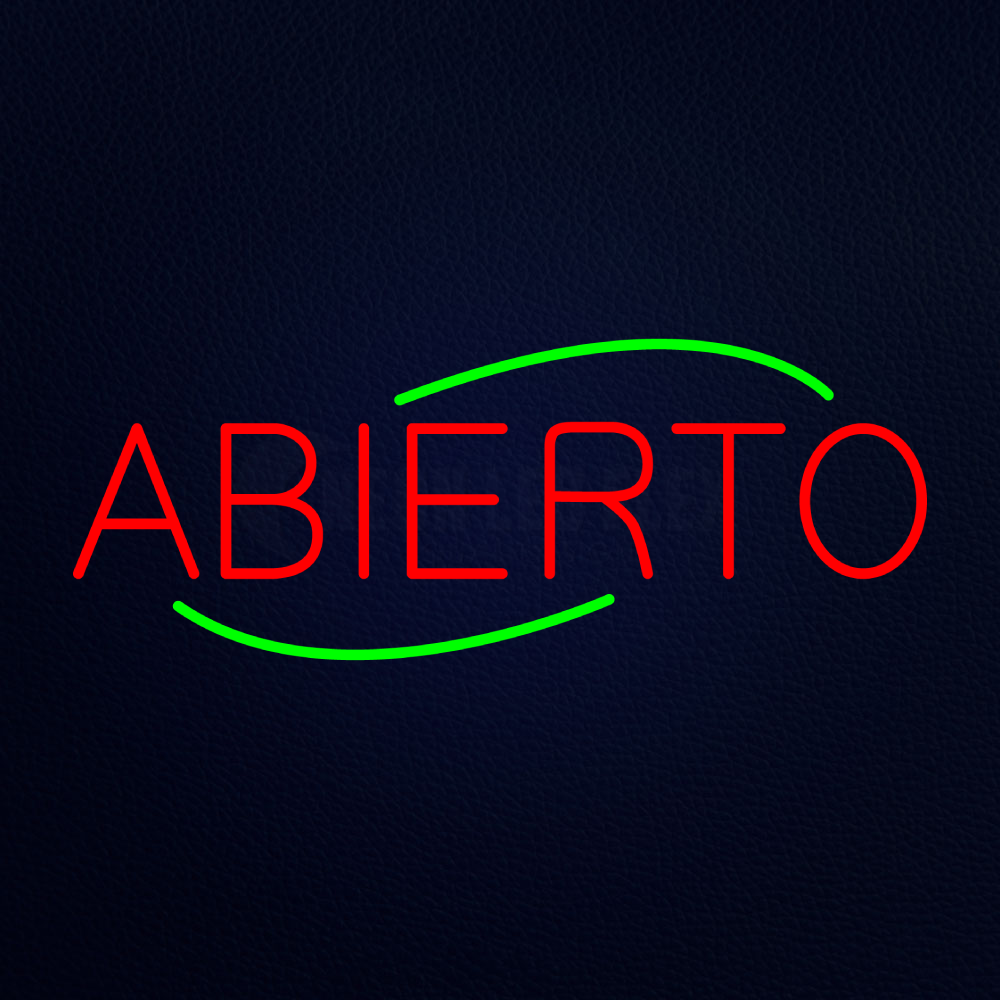 Abierto Neon Sign