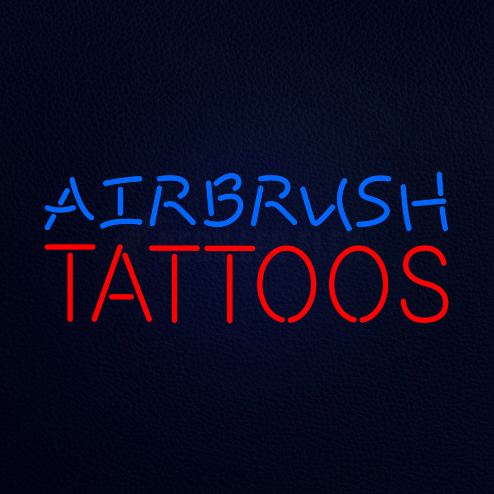 Airbrush Tattoos Neon Flex Sign