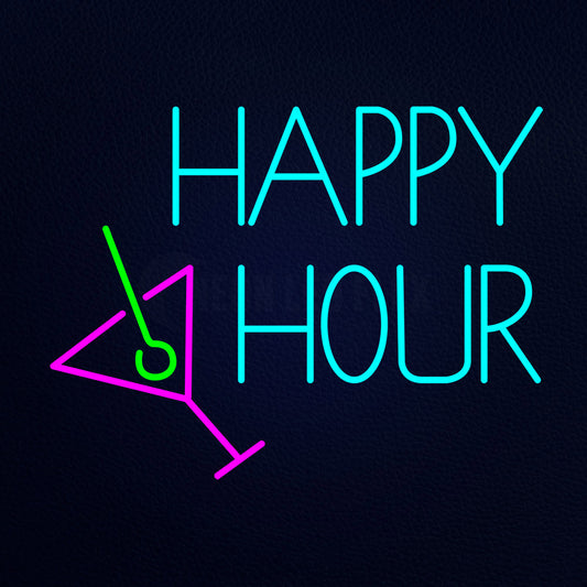 Always Happy Hour Neon Flex Sign