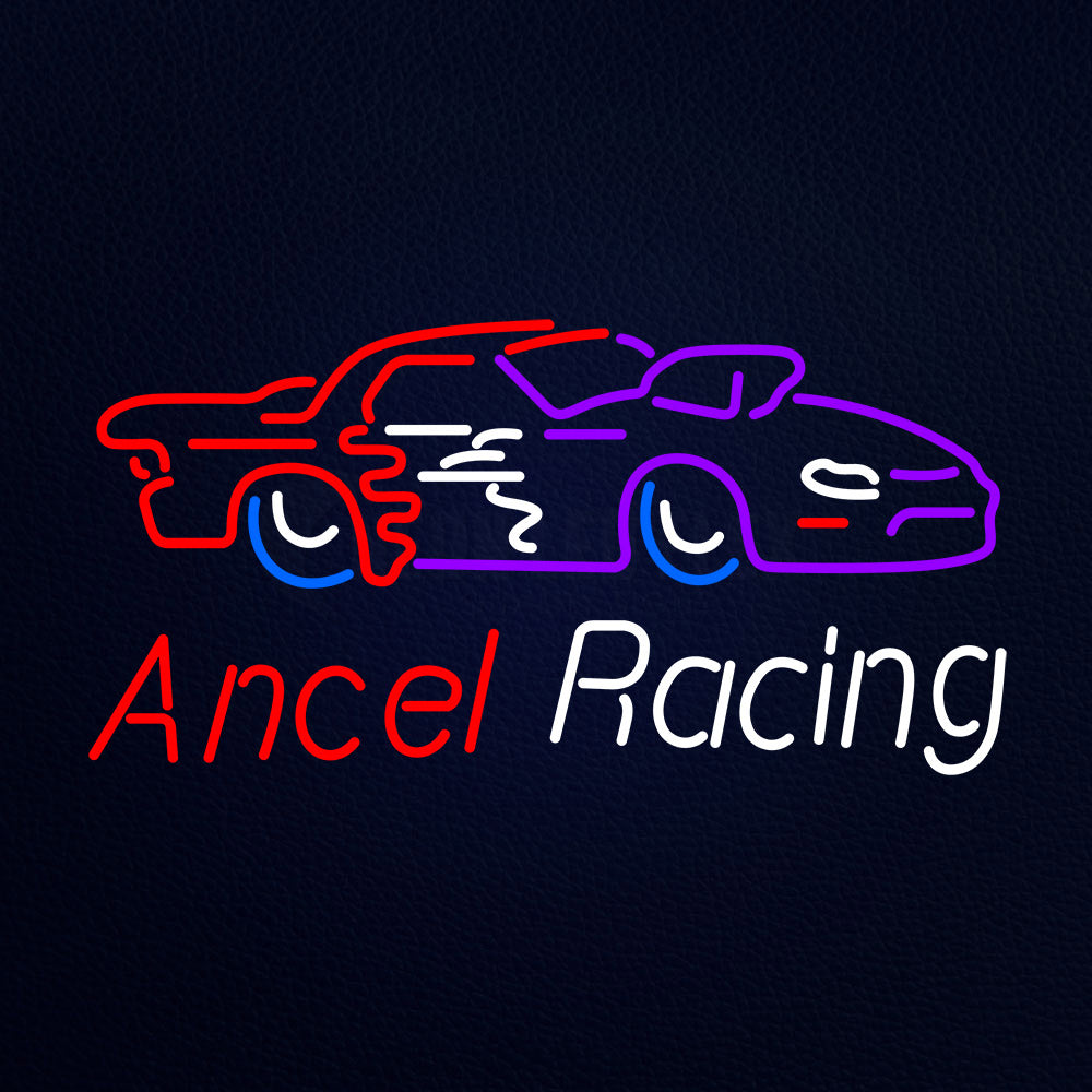 Ancel Racing Car Neon Flex Sign