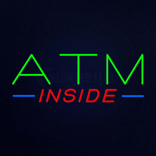 Atm Inside Neon Flex Sign