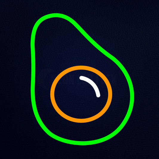 Avocando Emoji Neon Flex Sign